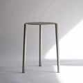Stackable Stainless Steel Dining Chair styled in a minimalist interior