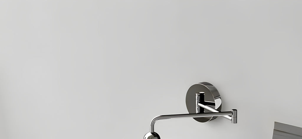 Adjustable Arm Glass Wall Light