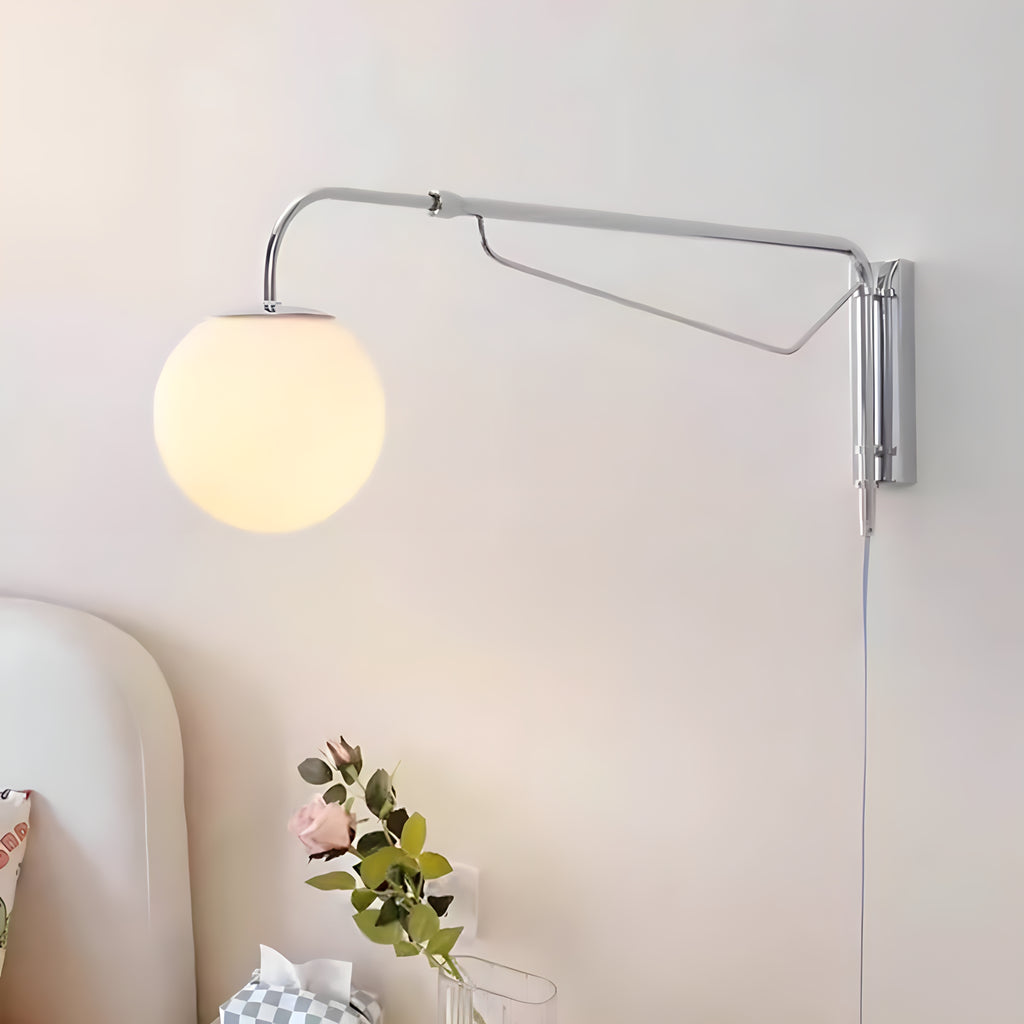 Adjustable Chrome Wall Lamp