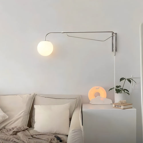 Adjustable Chrome Wall Lamp