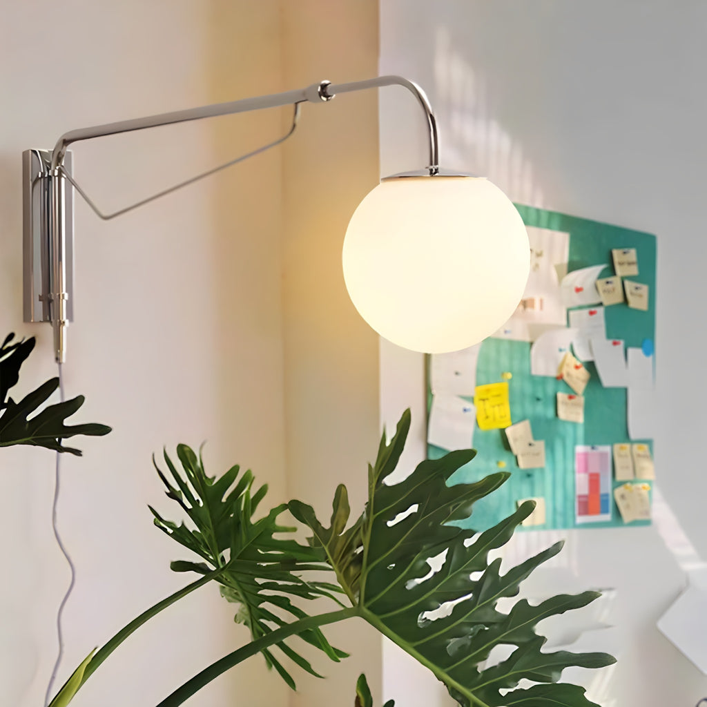 Adjustable Chrome Wall Lamp