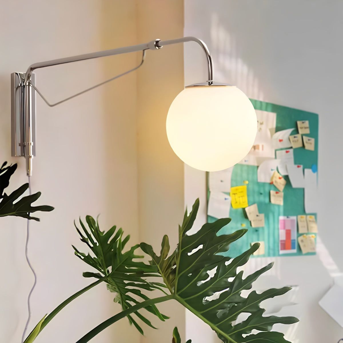 Adjustable Chrome Wall Lamp