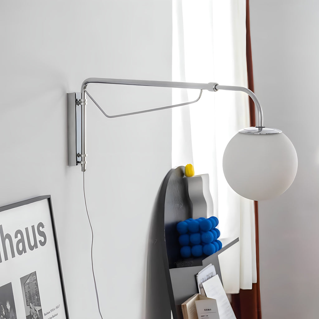 Adjustable Chrome Wall Lamp