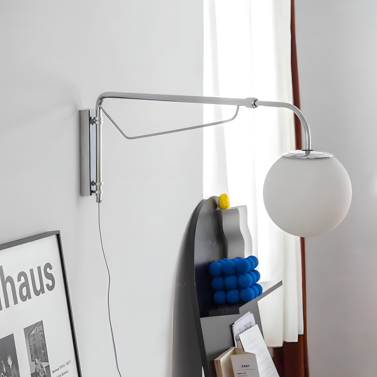 Adjustable Chrome Wall Lamp