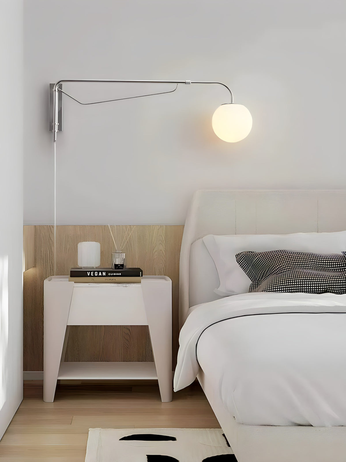 Adjustable Chrome Wall Lamp