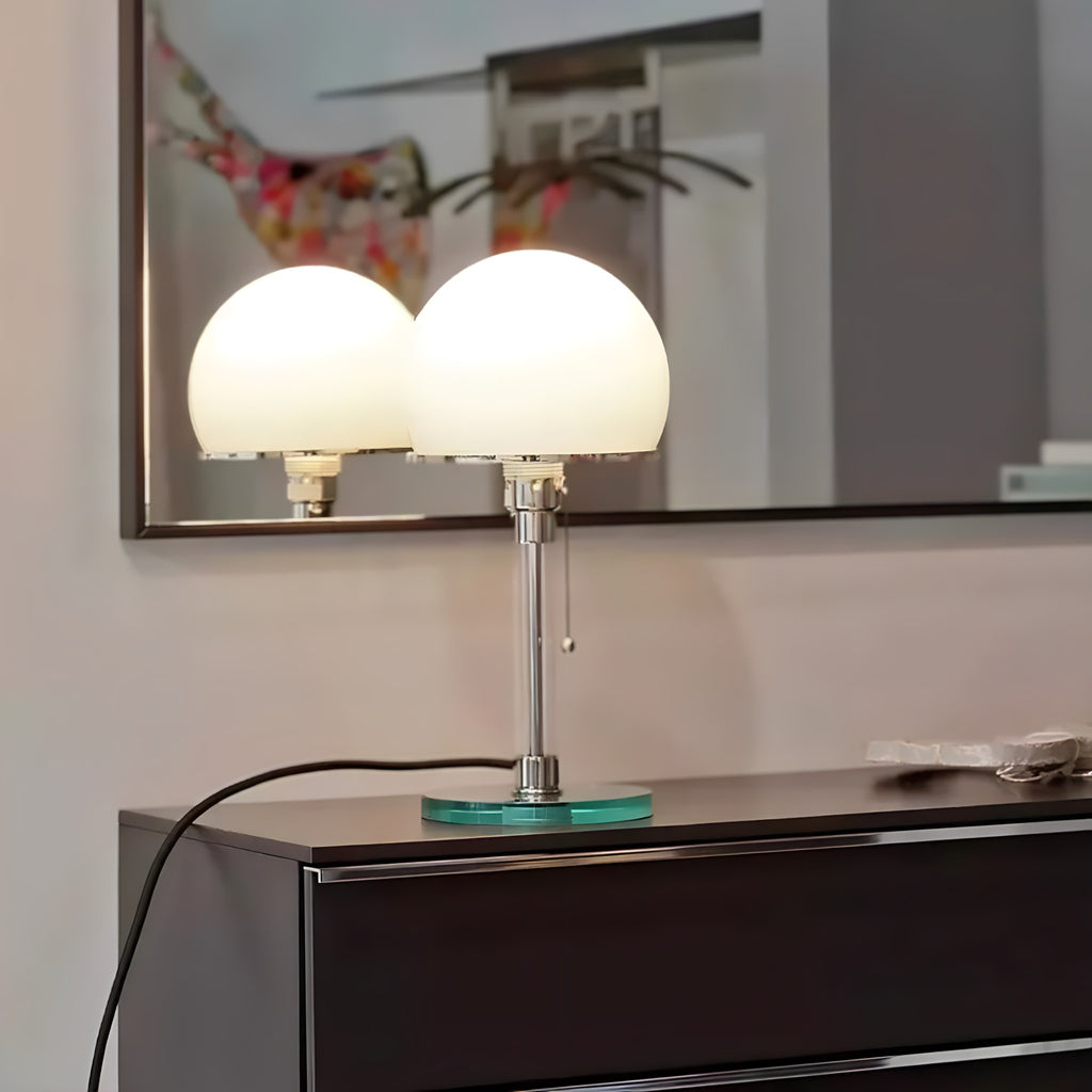 Bauhaus Glass Table Lamp