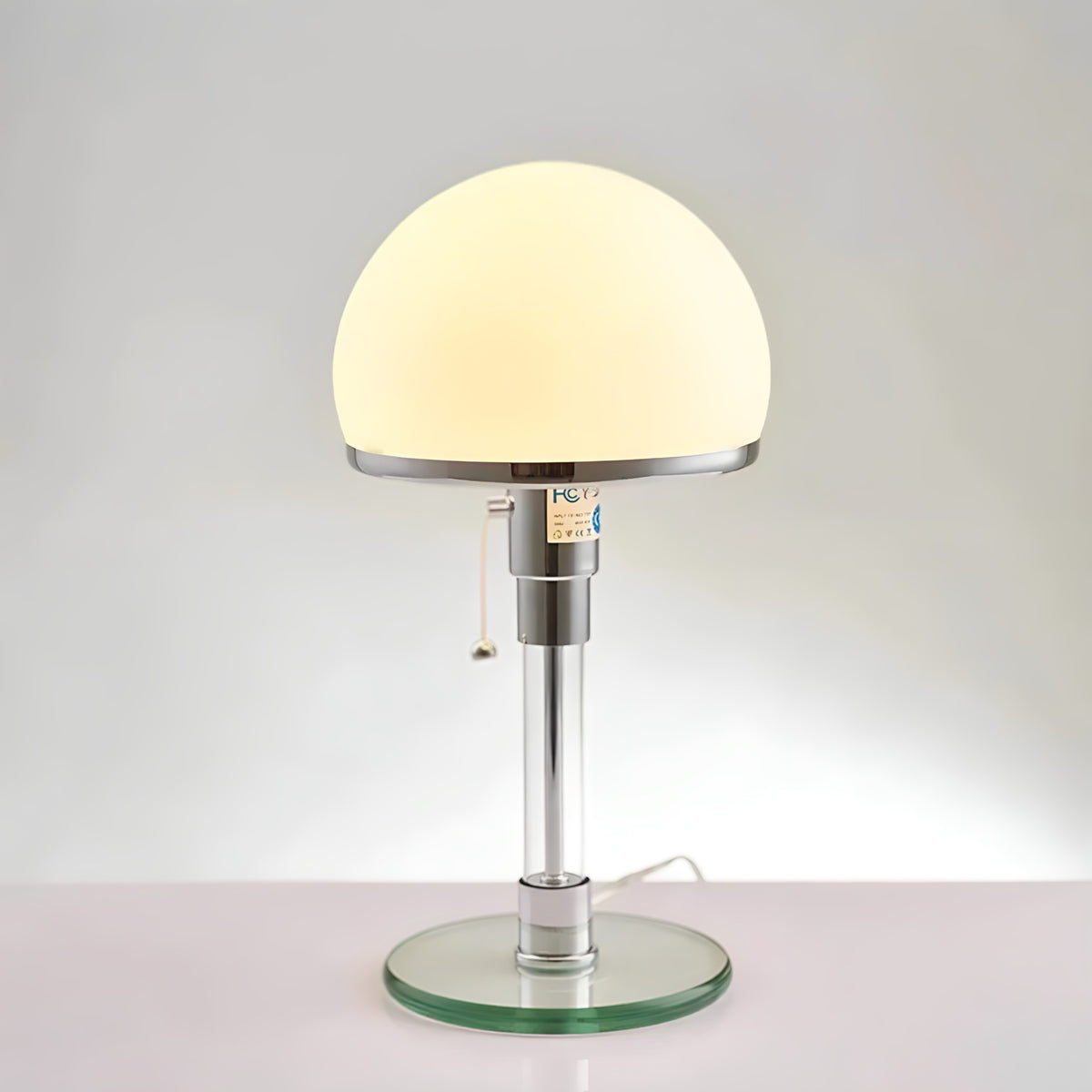 Bauhaus Glass Table Lamp