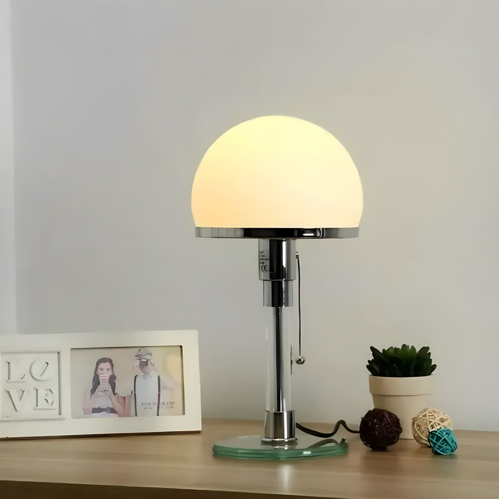 Bauhaus Glass Table Lamp