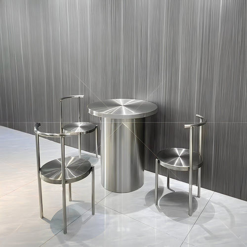 Brushed Stainless Steel Dining Chair