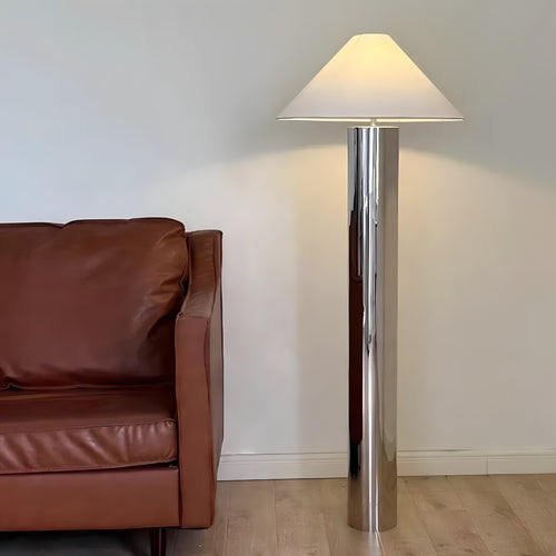 Conical Stainless Steel Floor Lamp