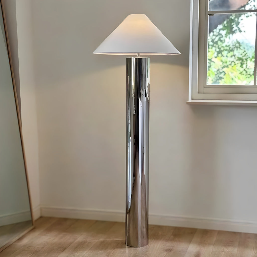 Conical Stainless Steel Floor Lamp