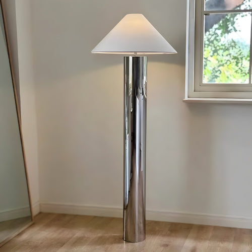 Conical Stainless Steel Floor Lamp