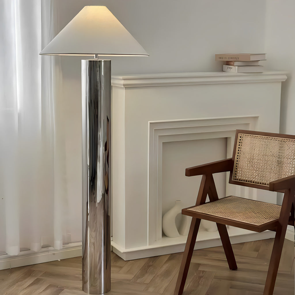 Conical Stainless Steel Floor Lamp