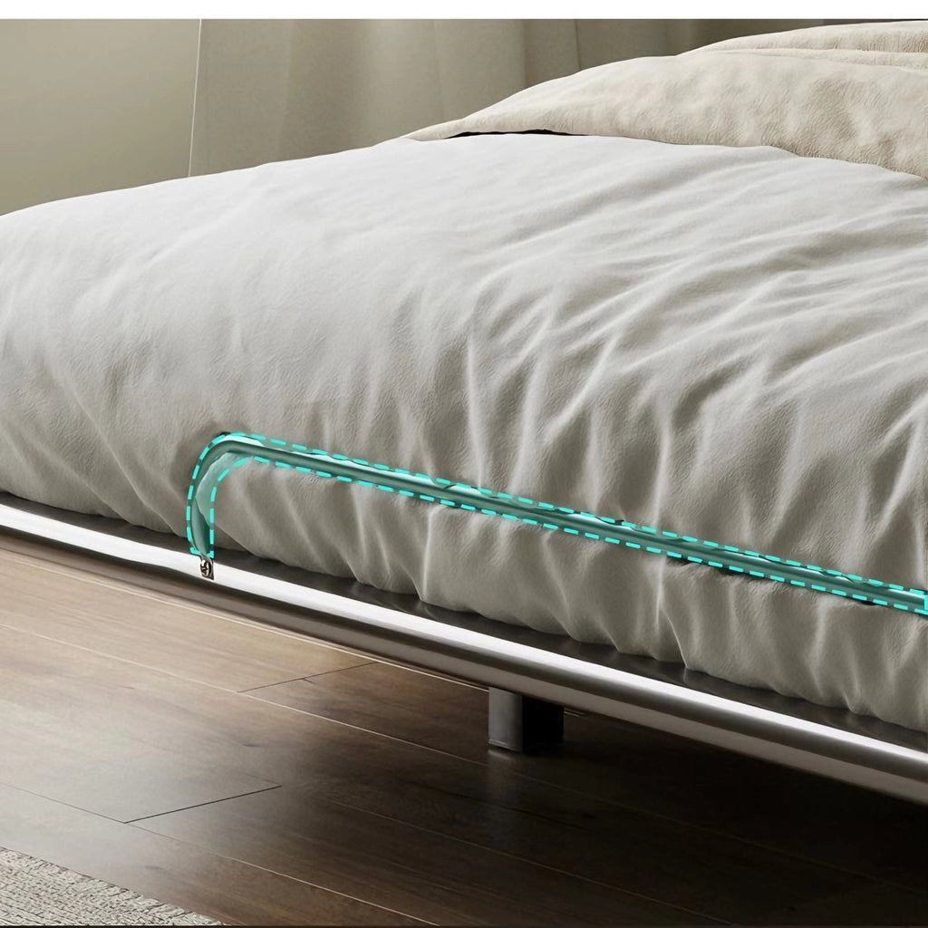 Floating Stainless Steel Bed Frame, view 5
