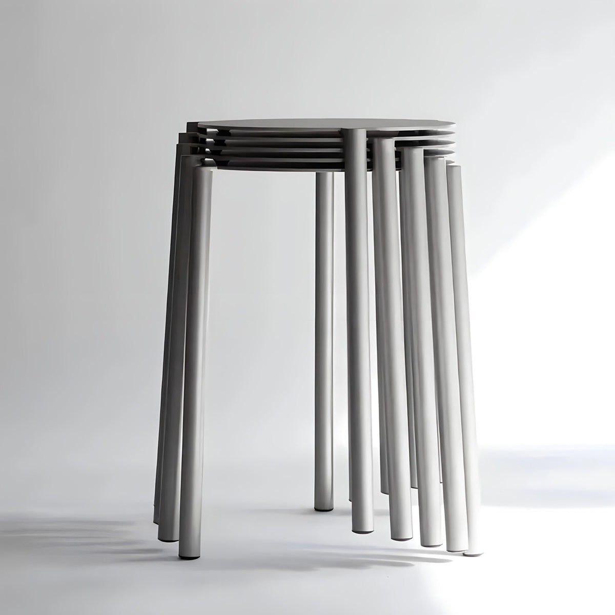Stackable Stainless Steel Dining Chair, view 6