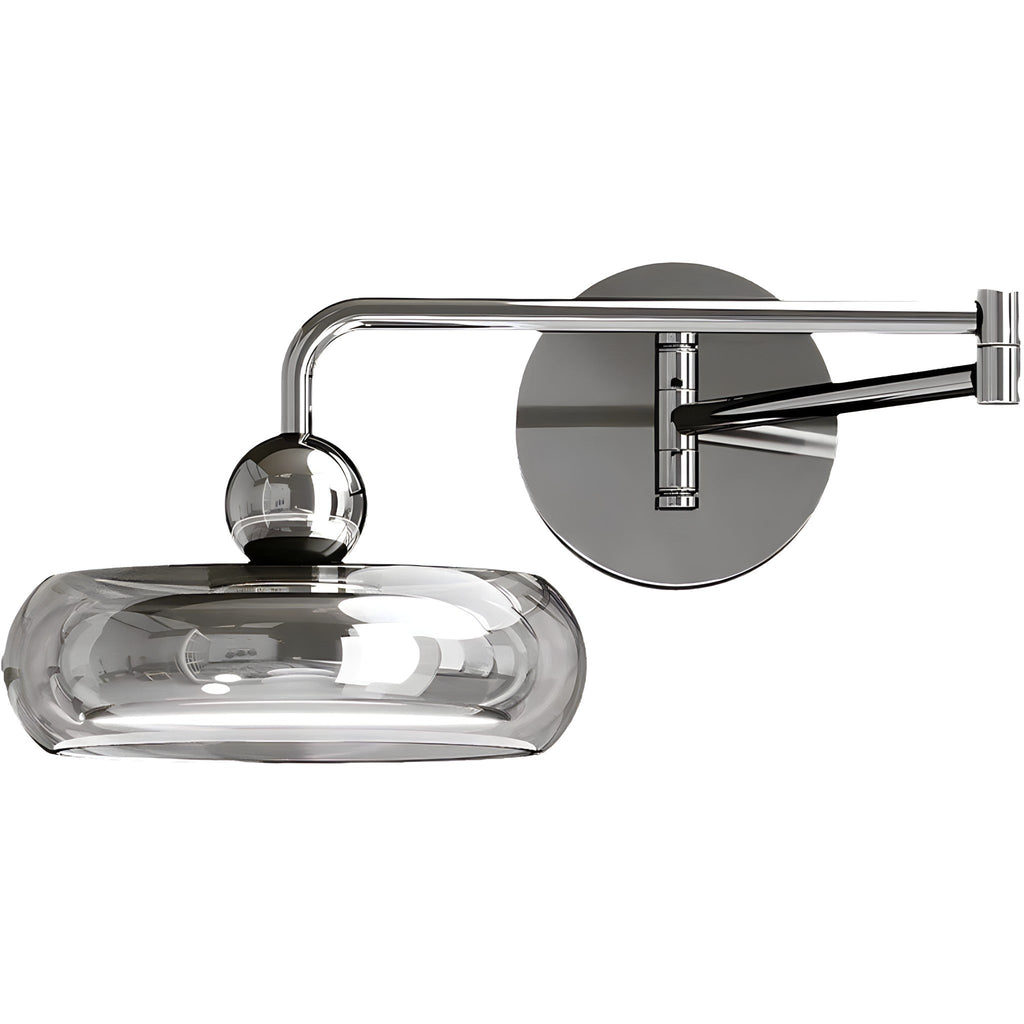 Adjustable Arm Glass Wall Light, view 5
