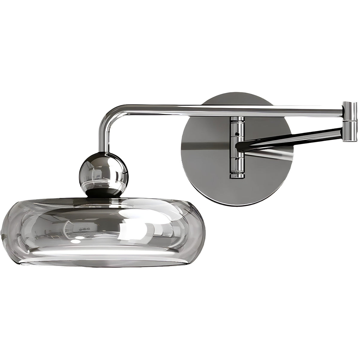 Adjustable Arm Glass Wall Light, view 5
