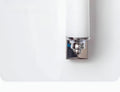 Industrial Glass Bathroom Wall Light by Chrome Pieces