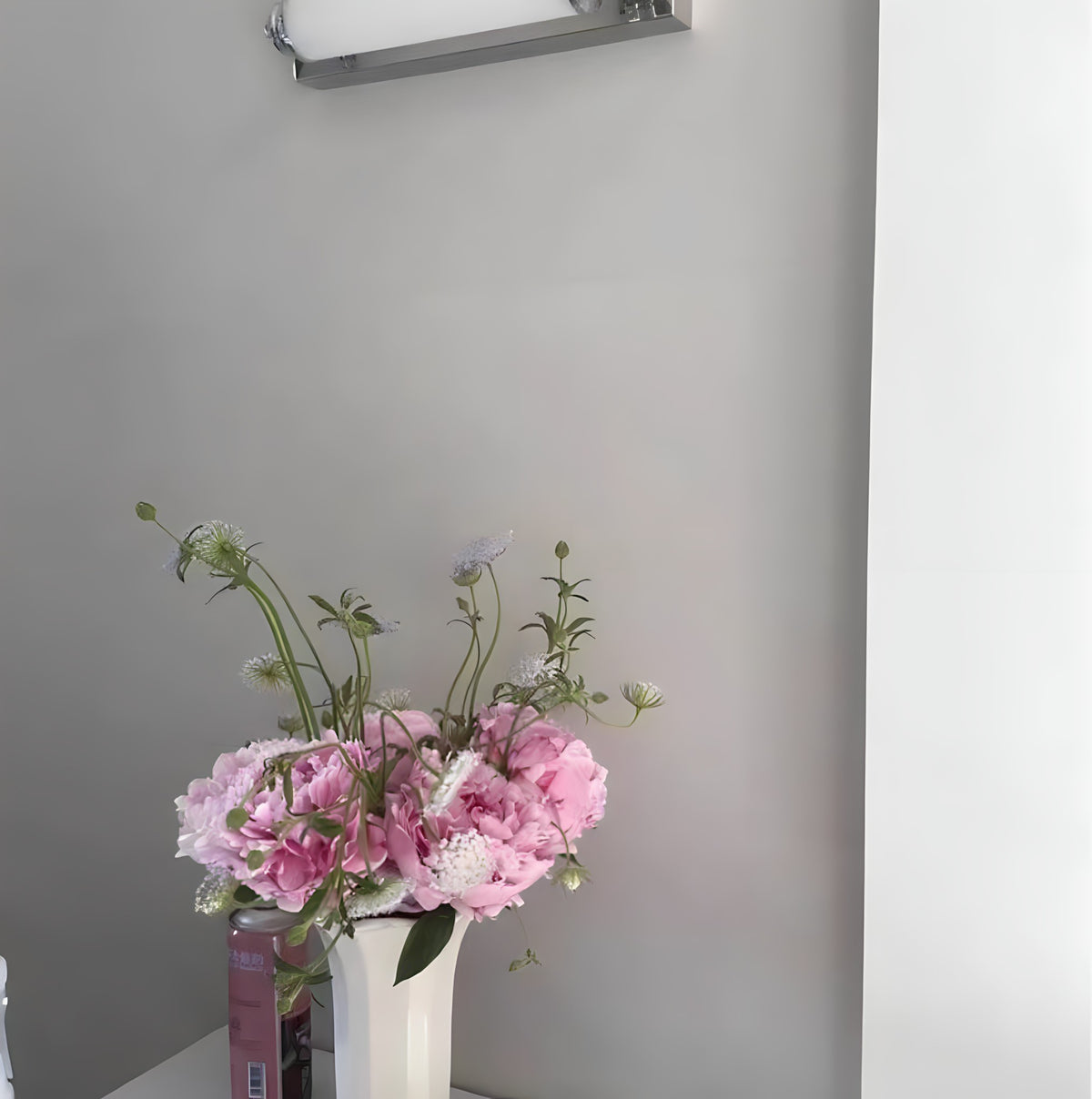 Industrial Glass Bathroom Wall Light