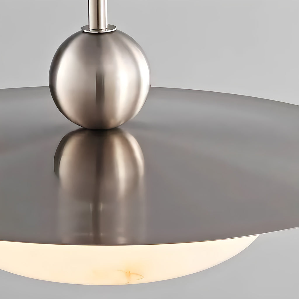 Marble-Effect Glass Pendant Light