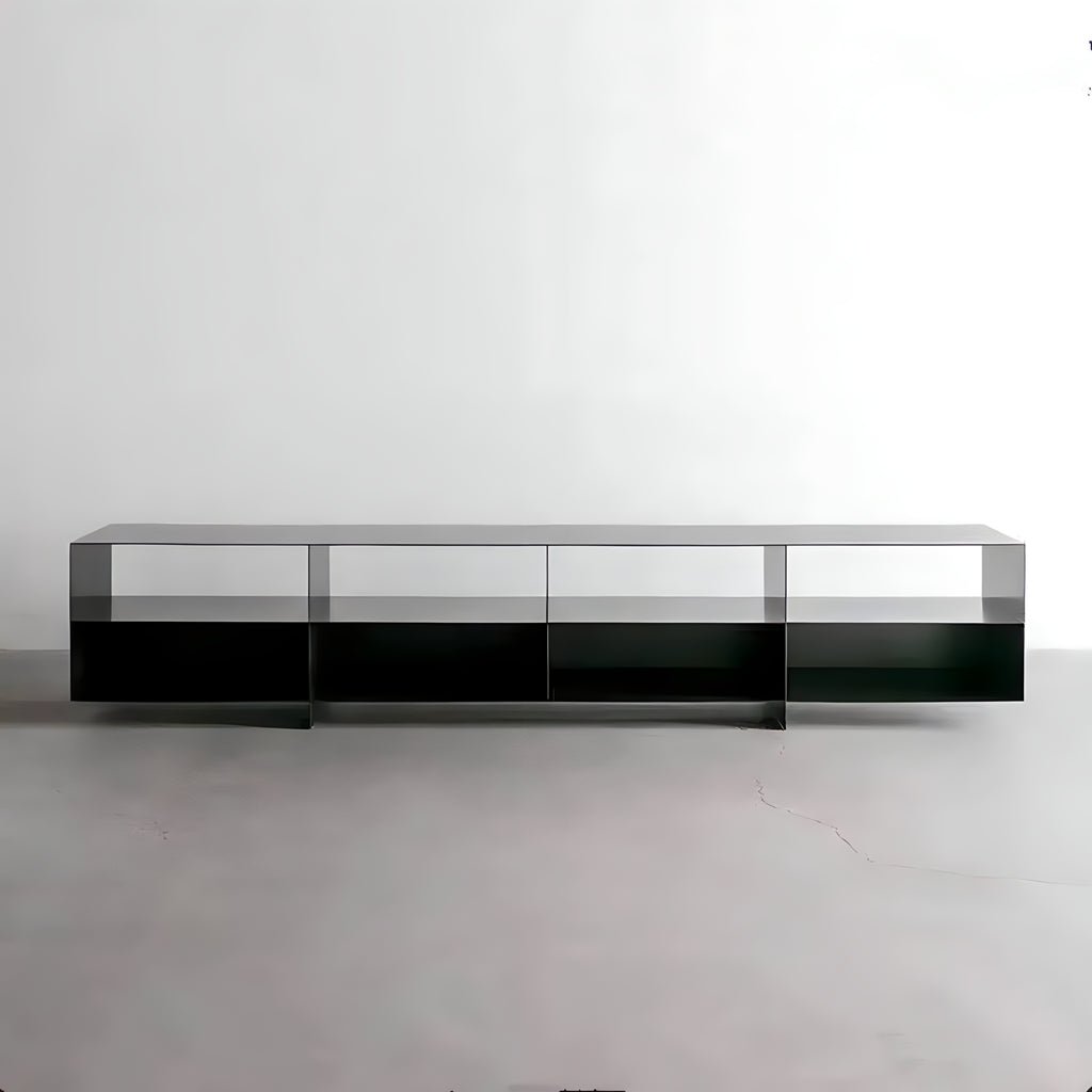 Metal-Leg Minimalist TV Stand