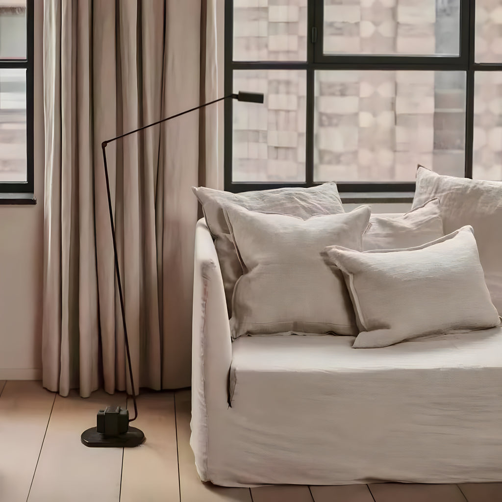Minimalist Black Floor Reading Lamp