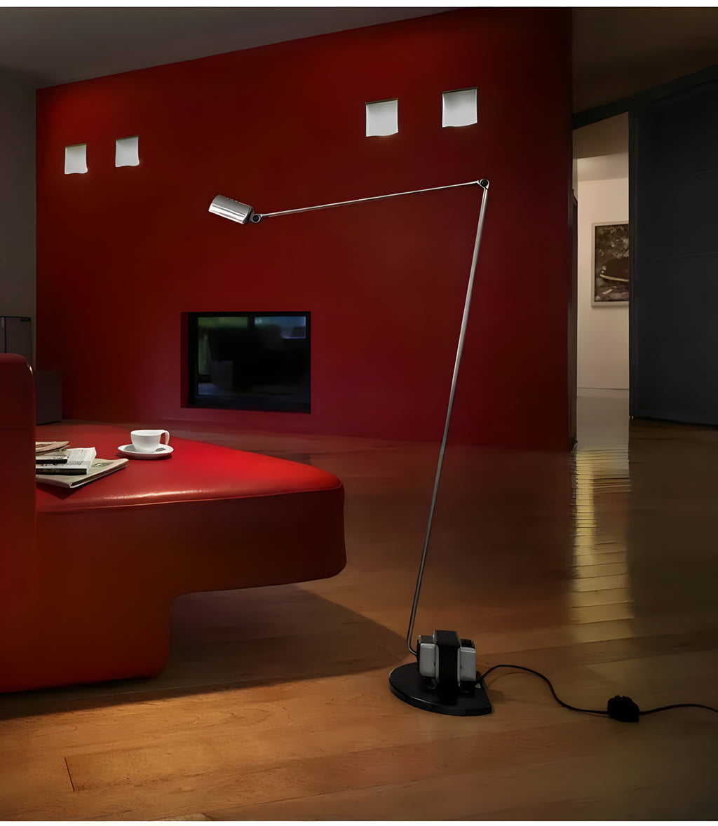 Minimalist Black Floor Reading Lamp