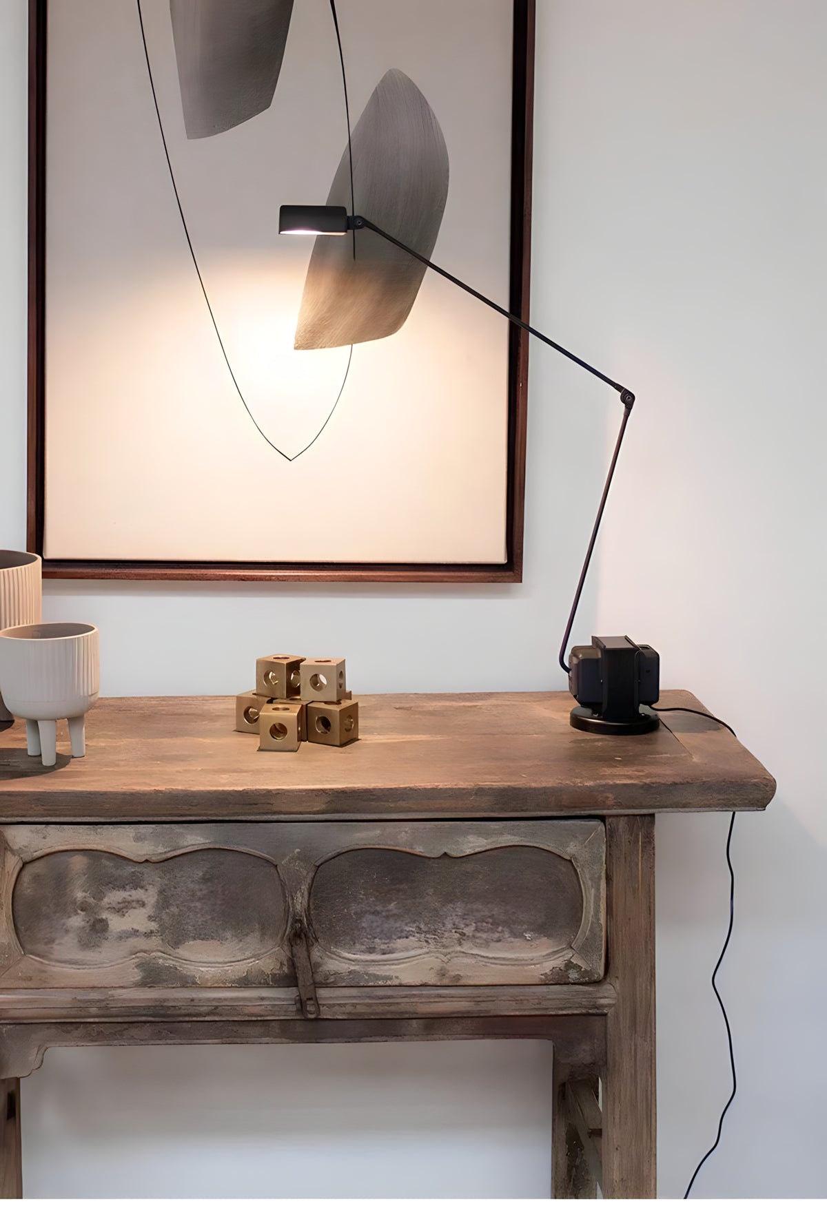 Minimalist Black Floor Reading Lamp