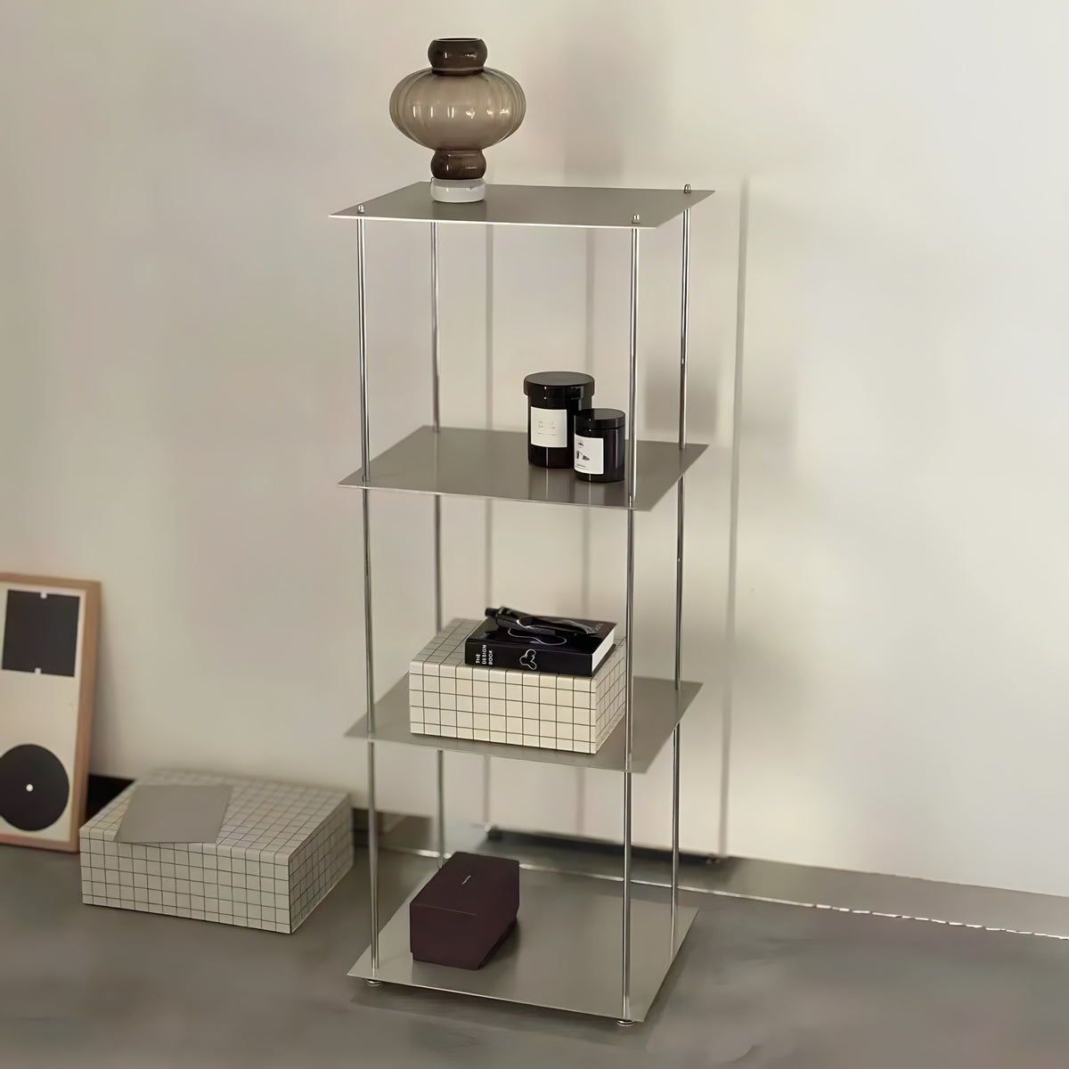 Minimalist Stainless Steel Wall Shelf