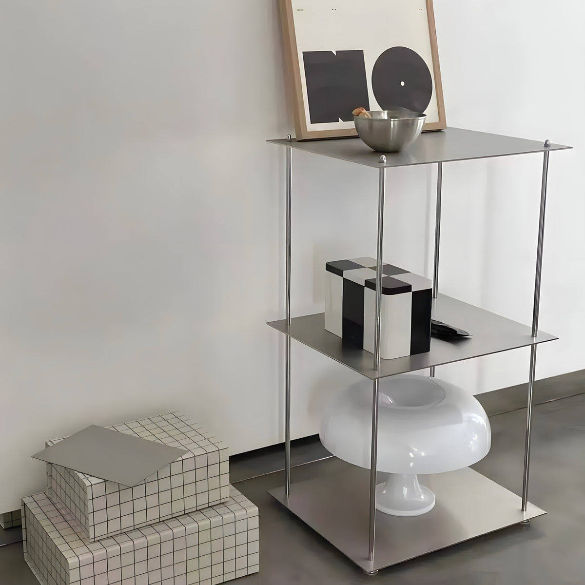 Minimalist Stainless Steel Wall Shelf
