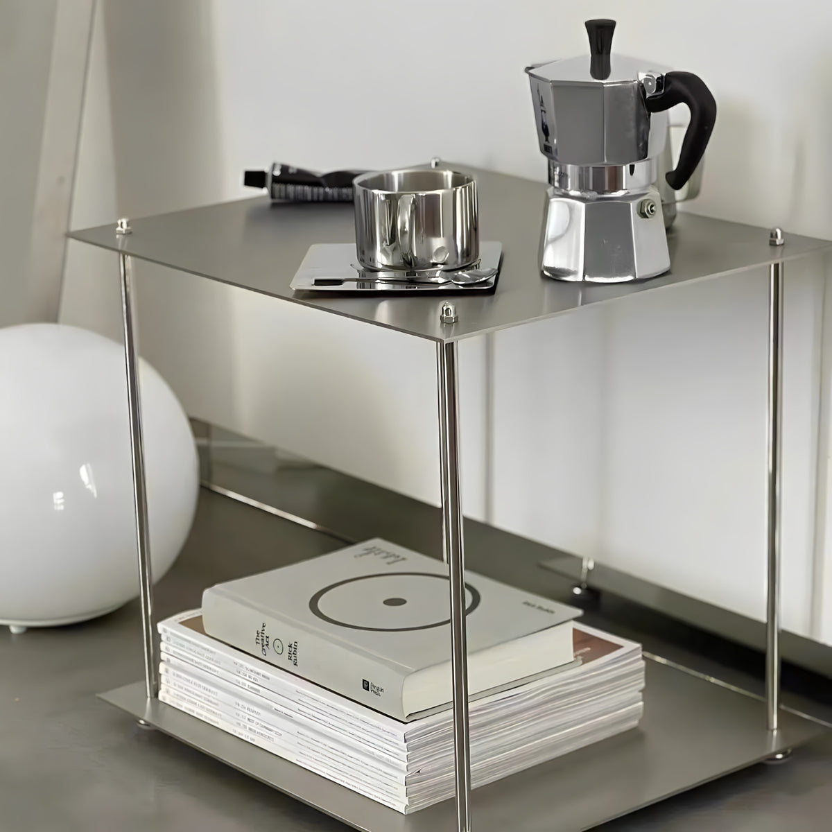Minimalist Stainless Steel Wall Shelf