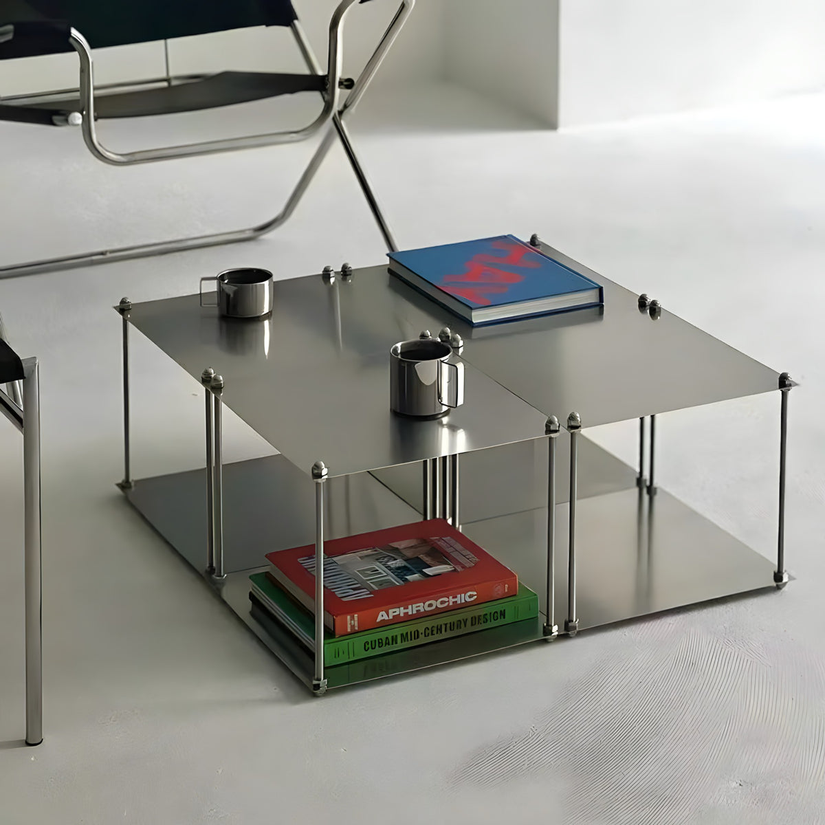 Minimalist Stainless Steel Wall Shelf