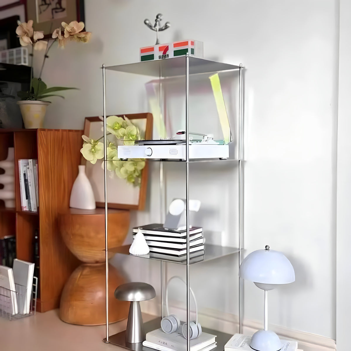 Minimalist Stainless Steel Wall Shelf