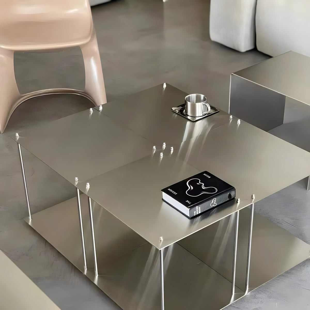 Minimalist Stainless Steel Wall Shelf
