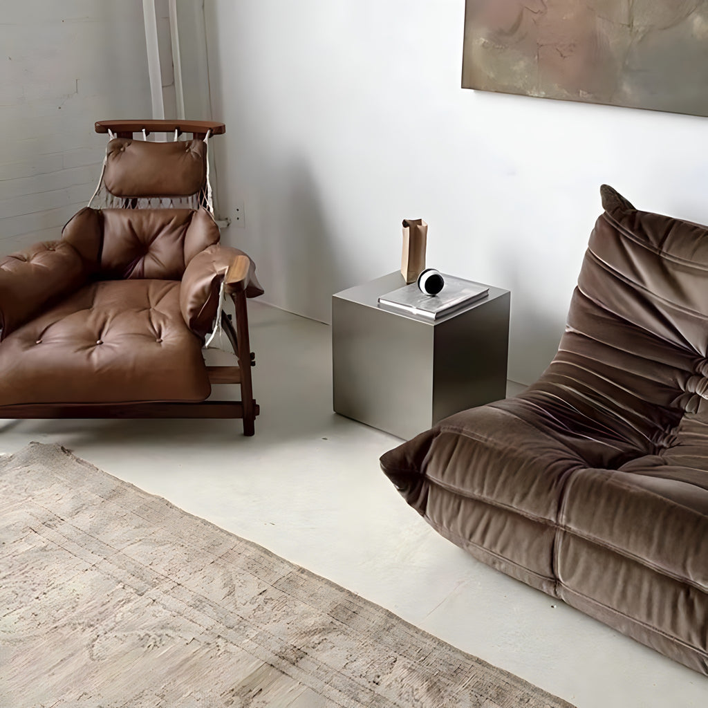 Mirror-Polished Square Coffee Table