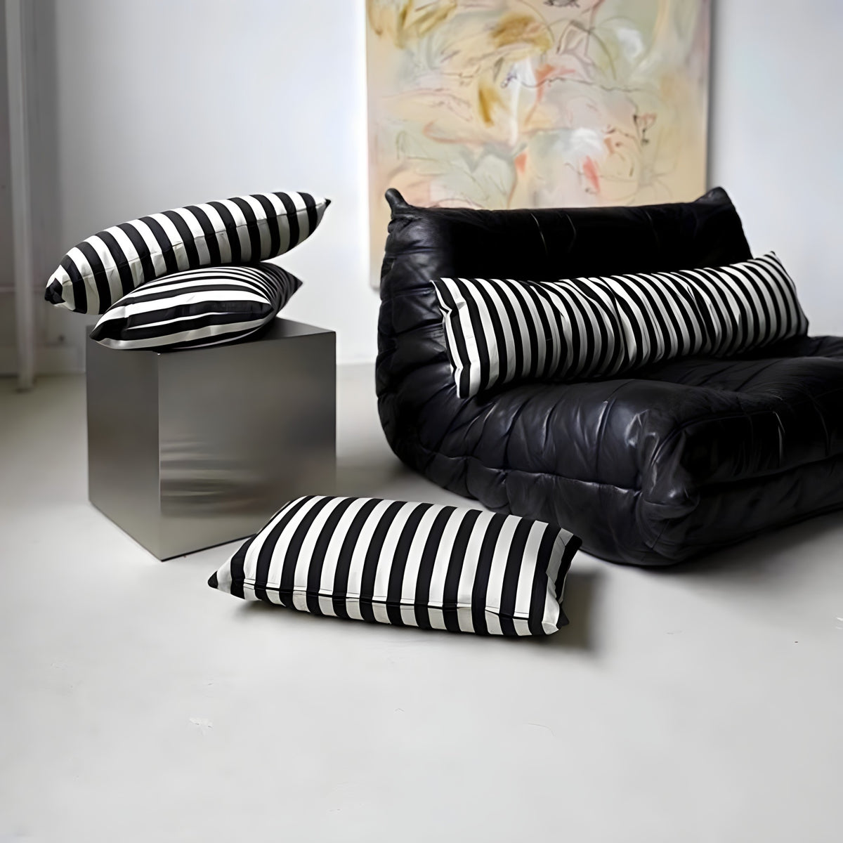 Mirror-Polished Square Coffee Table