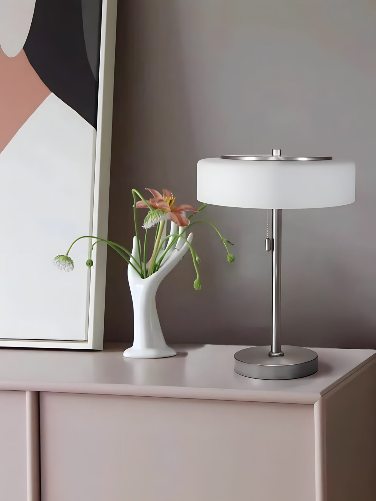Nordic Glass Shade Table Lamp