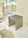 Nordic Stainless Steel Low Stool