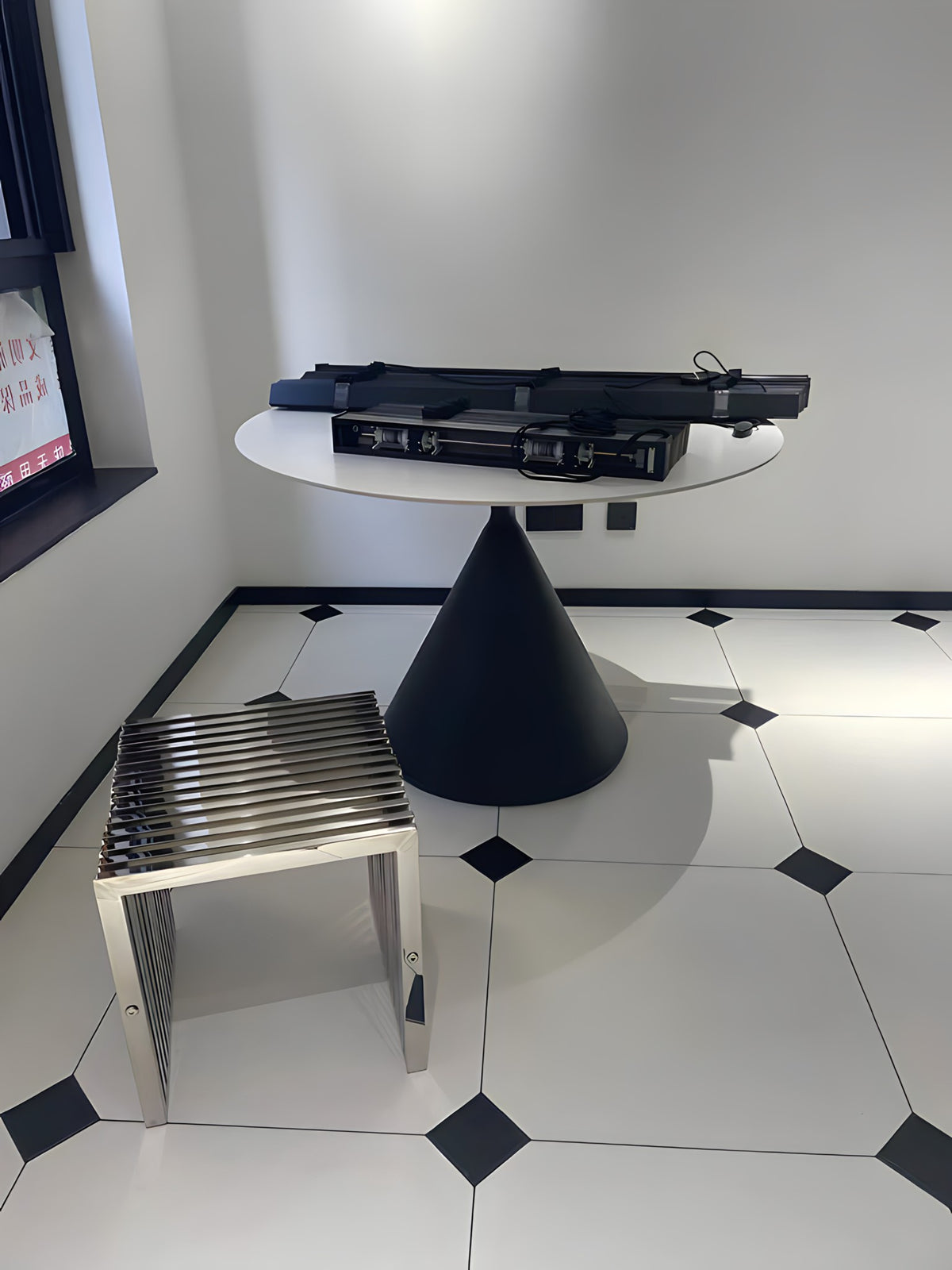 Nordic Stainless Steel Low Stool