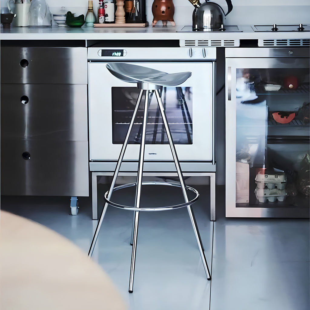 Retro Swivel Metal Bar Stool