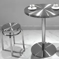 Round Stainless Steel Low Stool