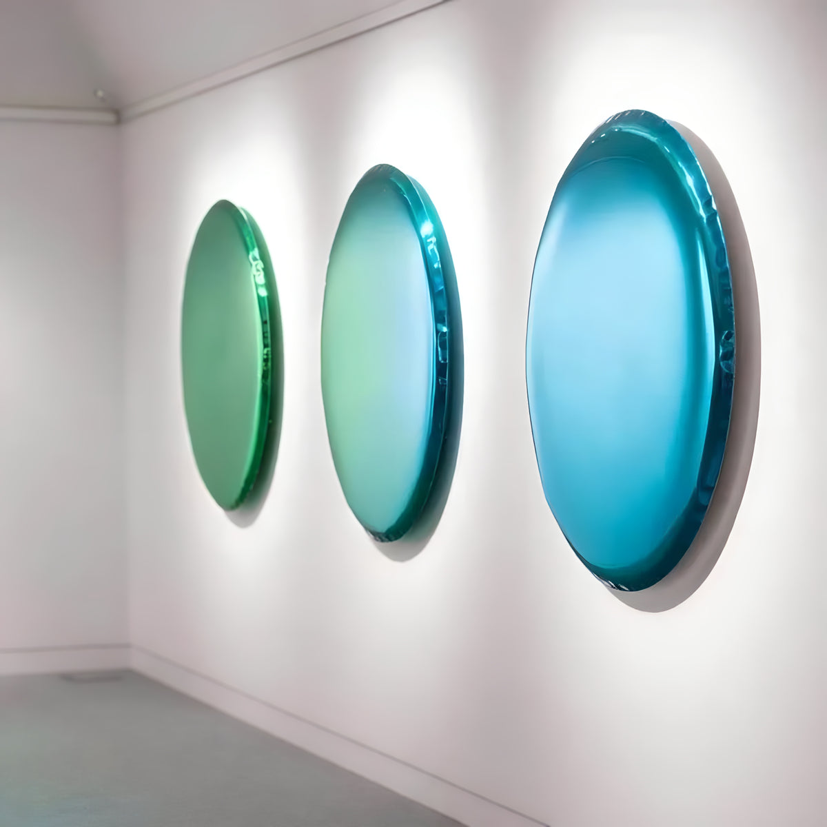 Round Stainless Steel Wall Mirror