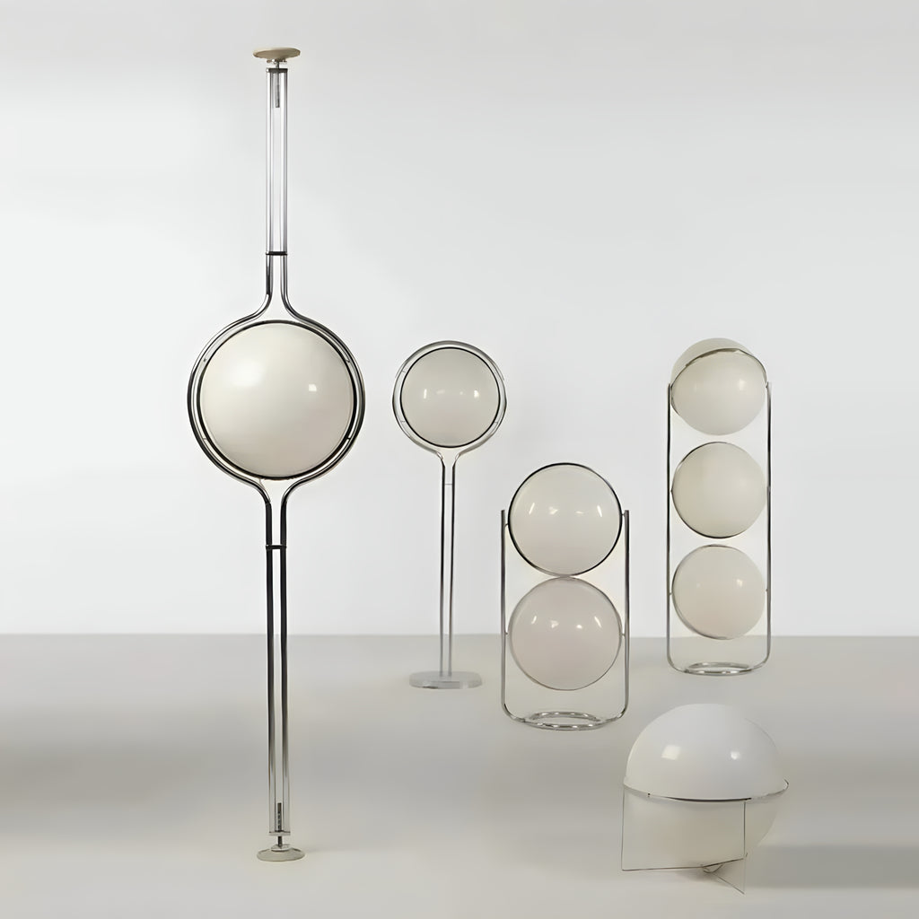 Sculptural Acrylic Ball Floor Lamp
