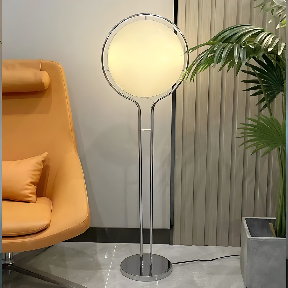 Sculptural Acrylic Ball Floor Lamp