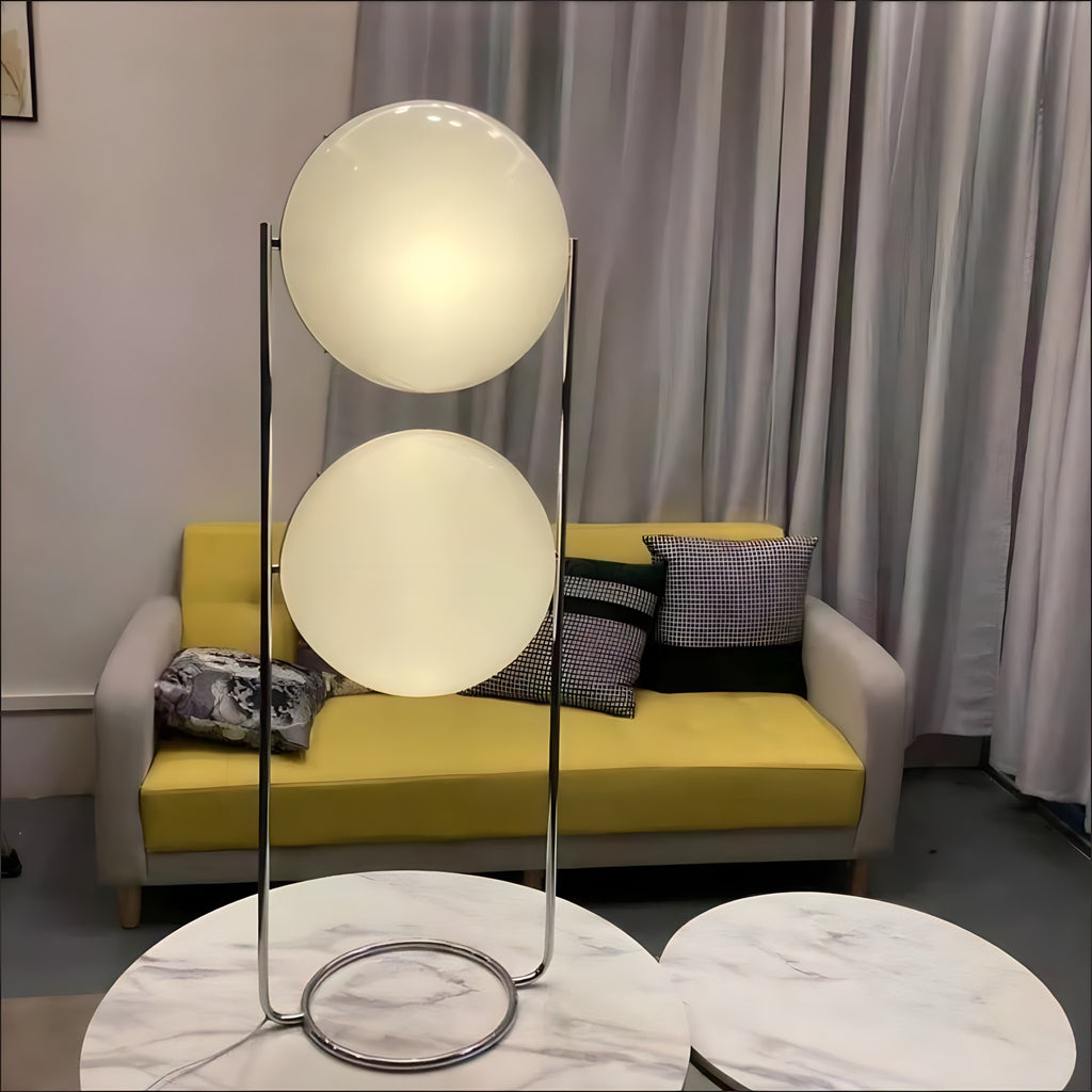 Sculptural Acrylic Ball Floor Lamp