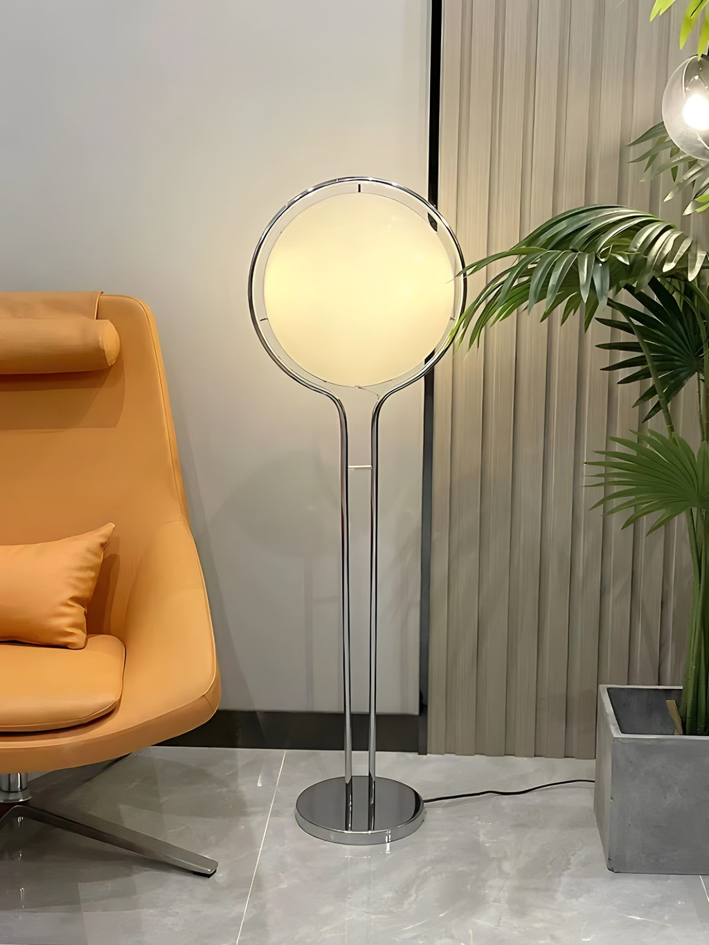 Sculptural Acrylic Ball Floor Lamp