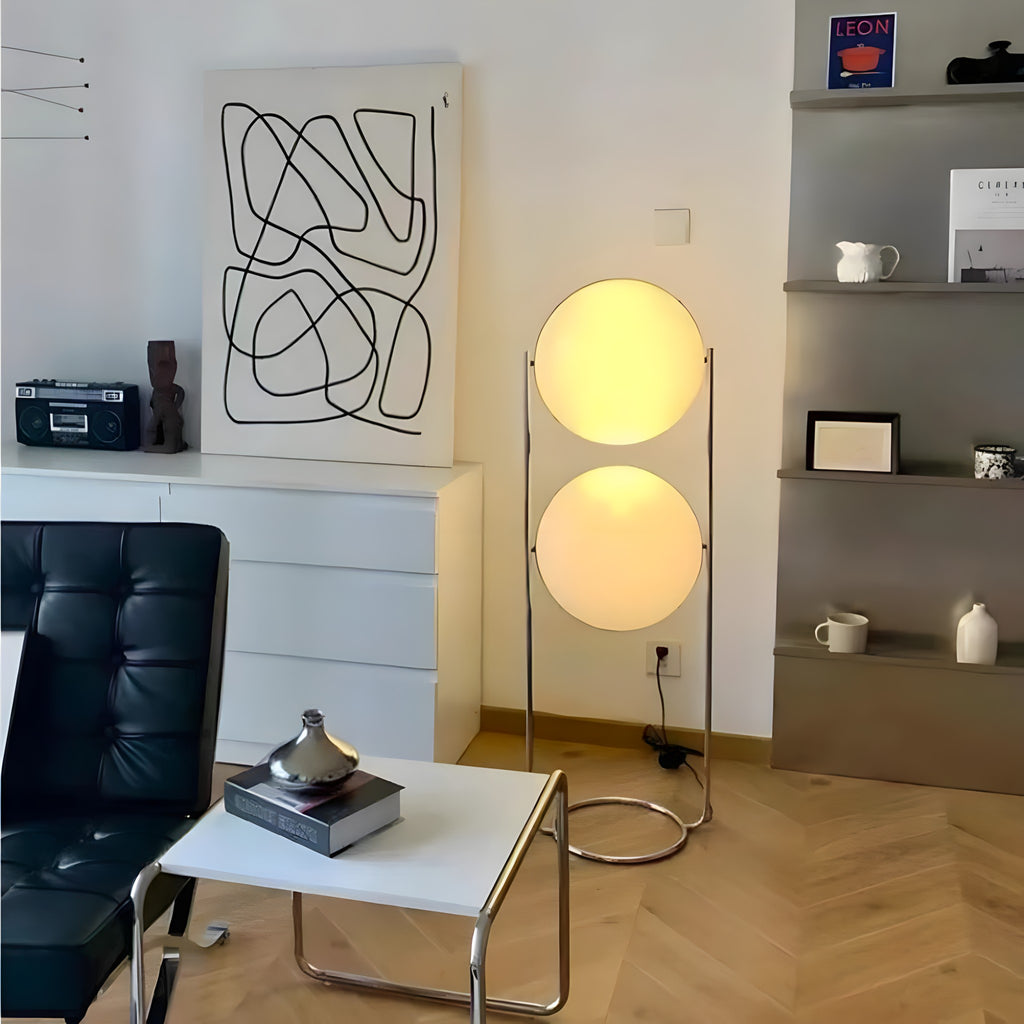 Sculptural Acrylic Ball Floor Lamp
