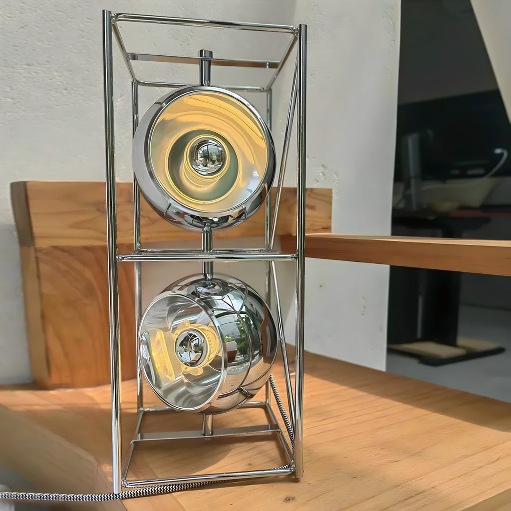 Sculptural Chrome Floor Lamp