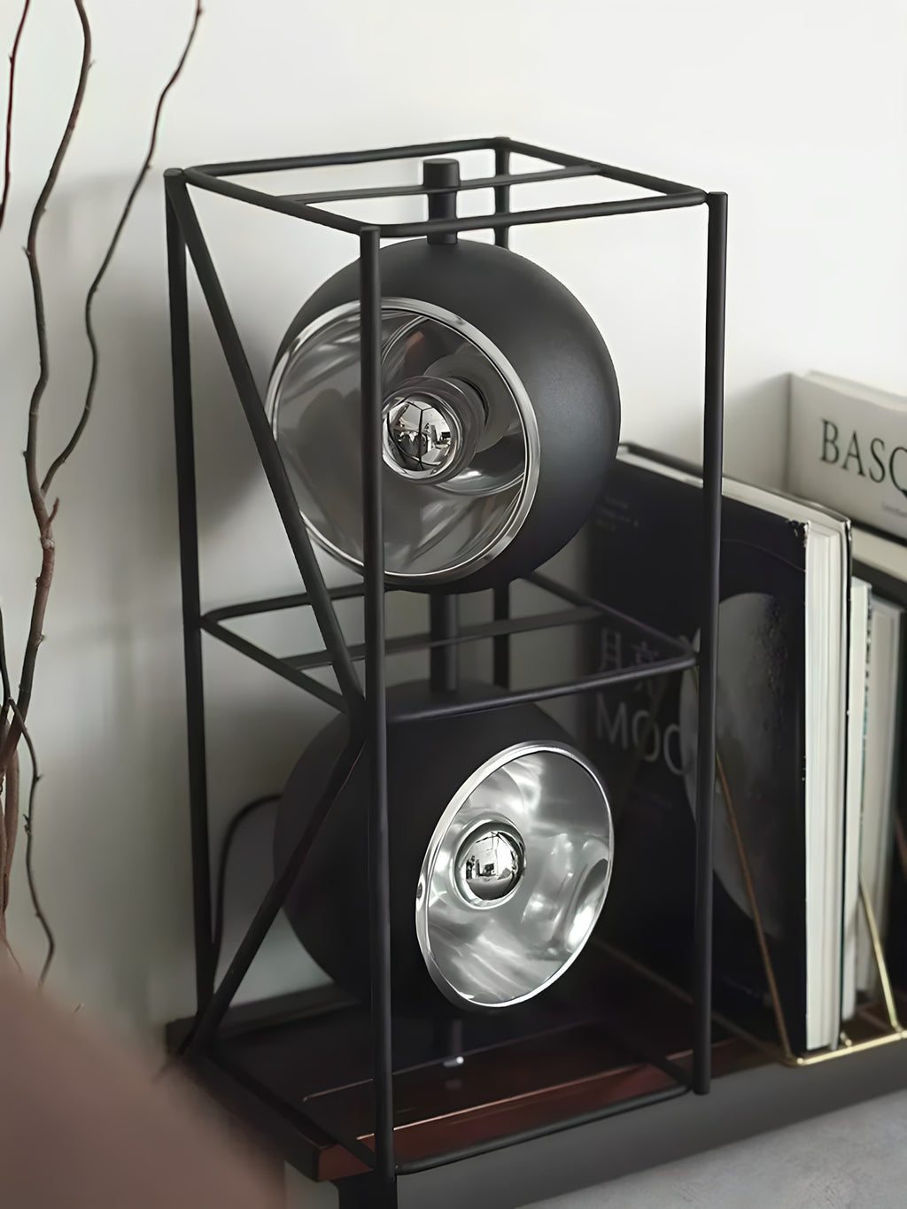 Sculptural Chrome Floor Lamp