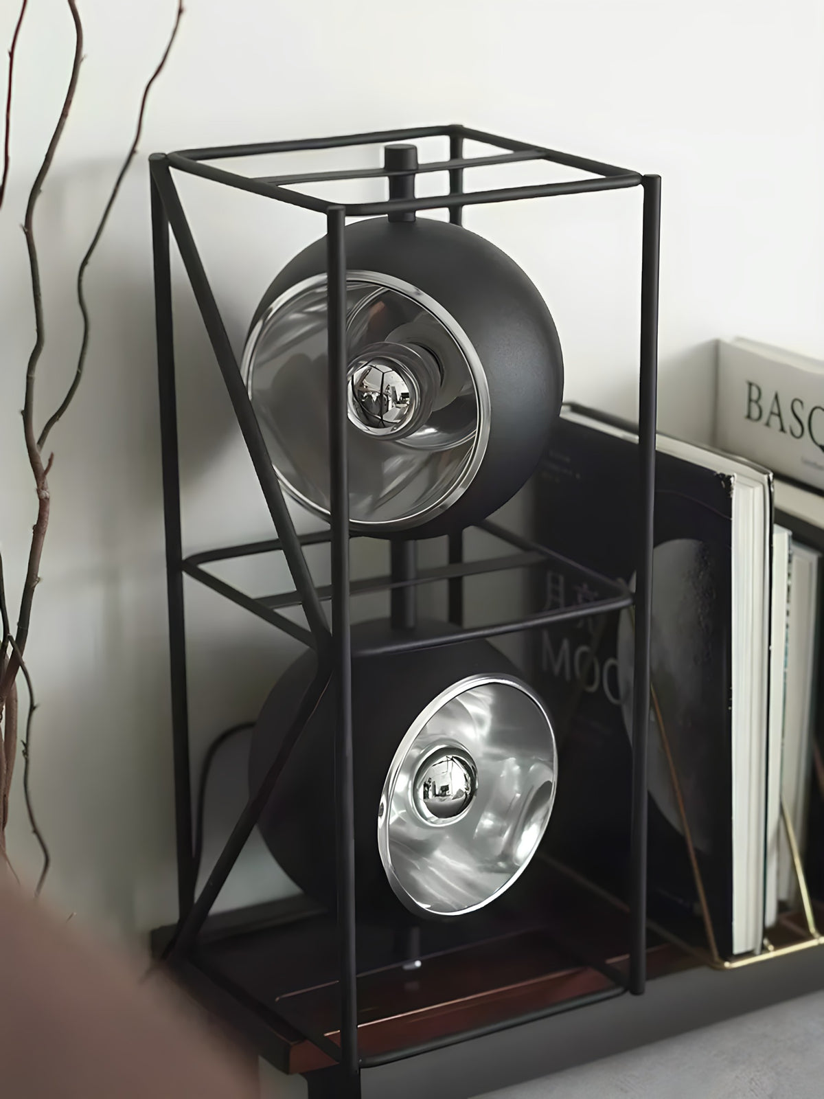 Sculptural Chrome Floor Lamp